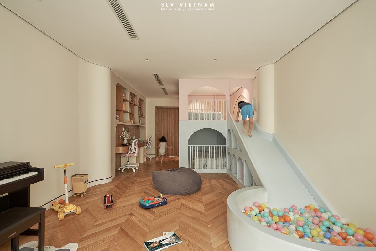 Phòng ngủ trẻ em dự án Phan Ngu Home - SLV Vietnam (10)