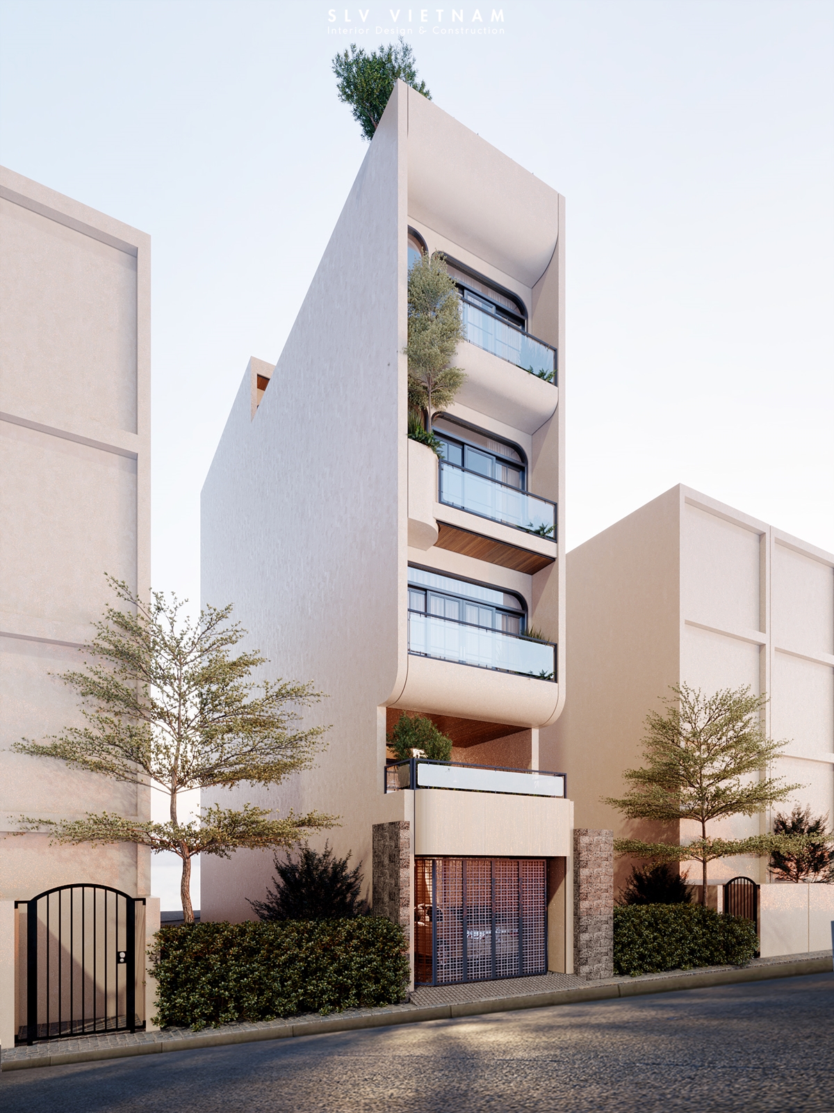 Kiến trúc nhà phố PN House - SLV Vietnam (2)