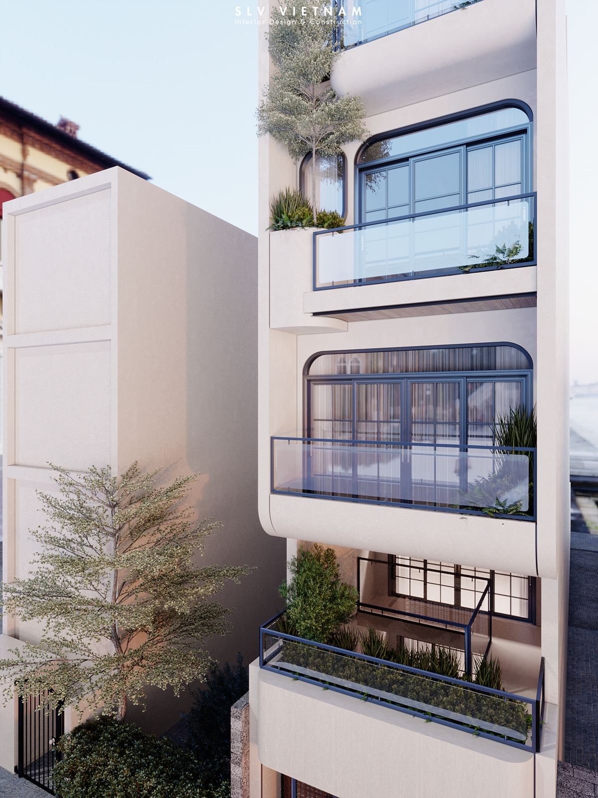 Kiến trúc nhà phố PN House - SLV Vietnam (4)