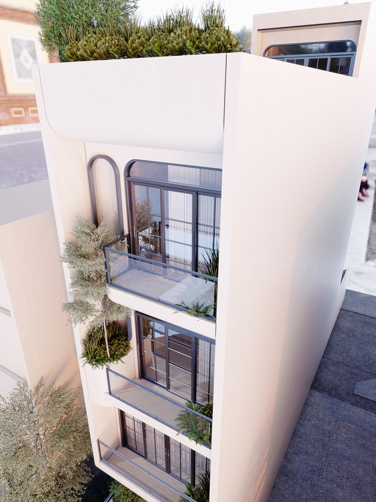 Kiến trúc nhà phố PN House - SLV Vietnam (6)