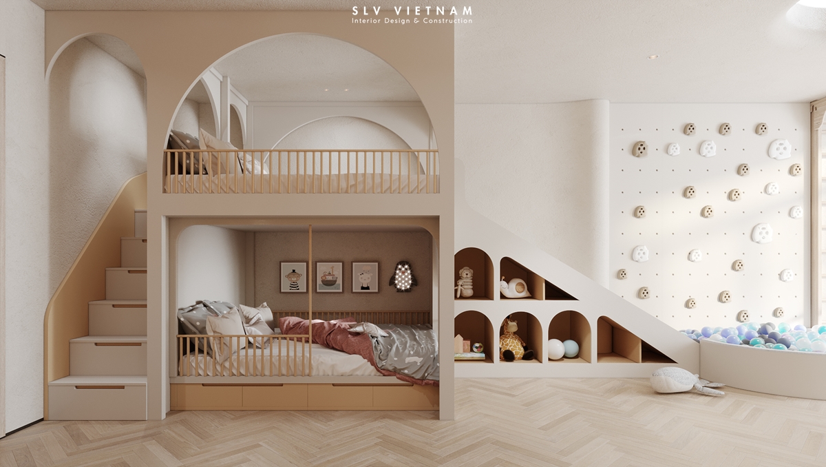 Phòng ngủ con nhà phố PN House - SLV Vietnam (2)
