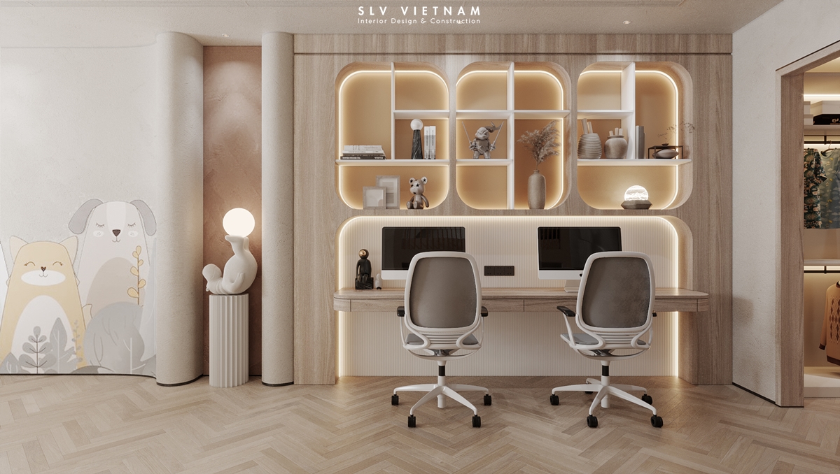 Phòng ngủ con nhà phố PN House - SLV Vietnam (3)