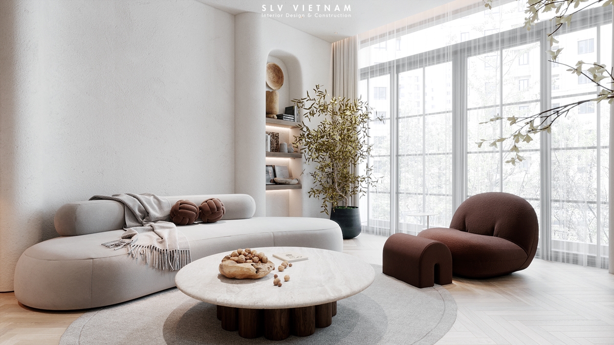 Phòng ngủ master nhà phố PN House - SLV Vietnam (2)