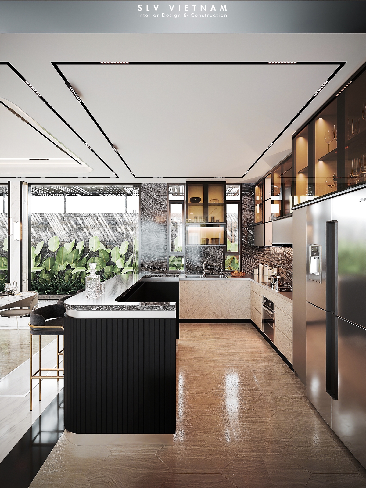 Phòng bếp dự án Quang Home - SLV Vietnam (4)