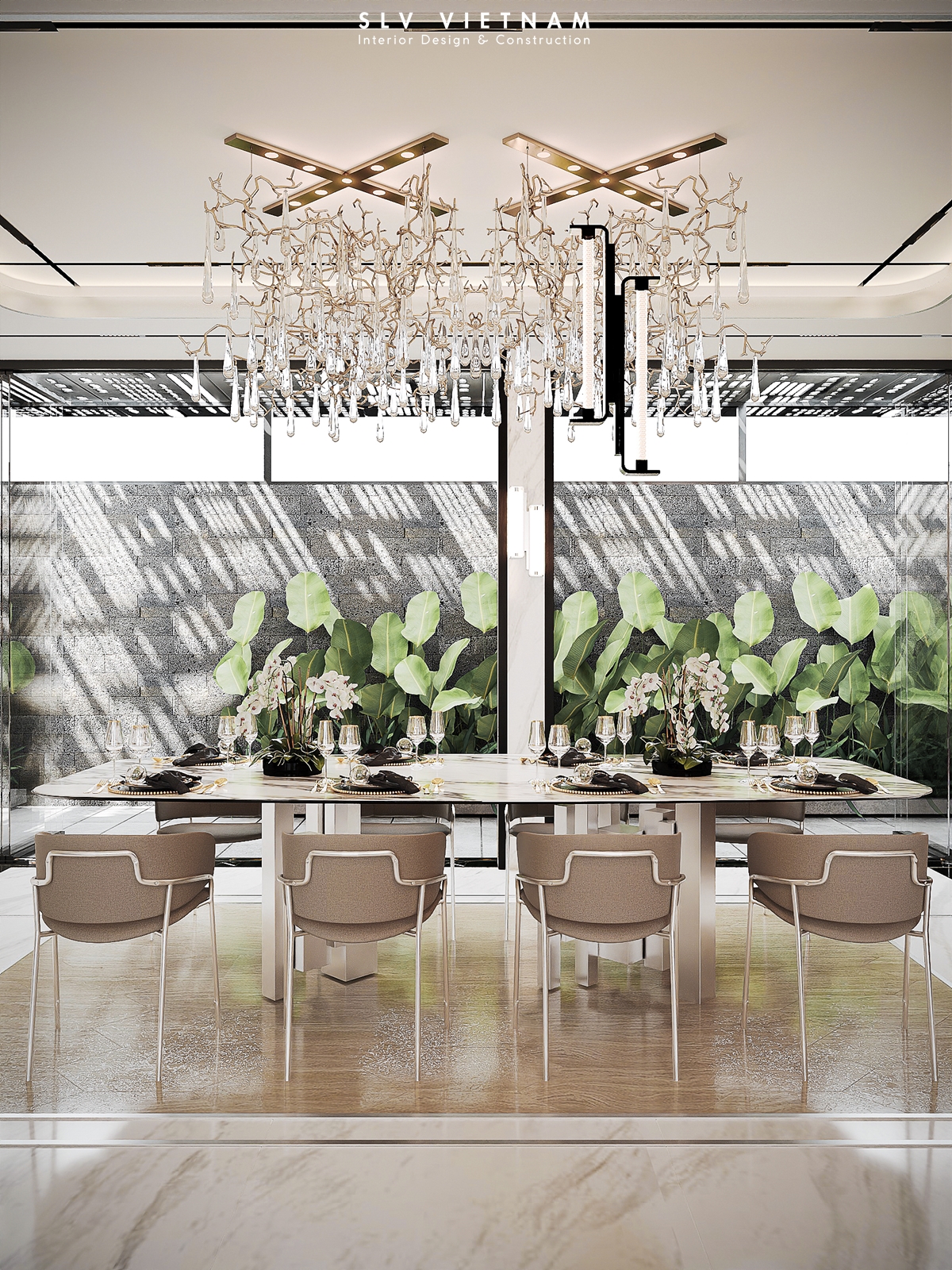 Phòng bếp dự án Quang Home - SLV Vietnam (1)