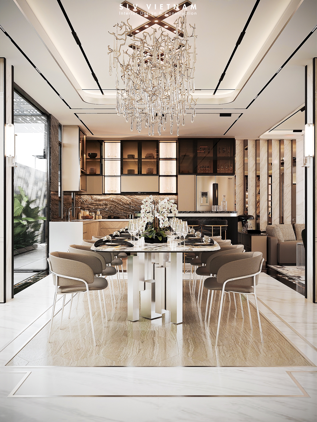 Phòng bếp dự án Quang Home - SLV Vietnam (2)