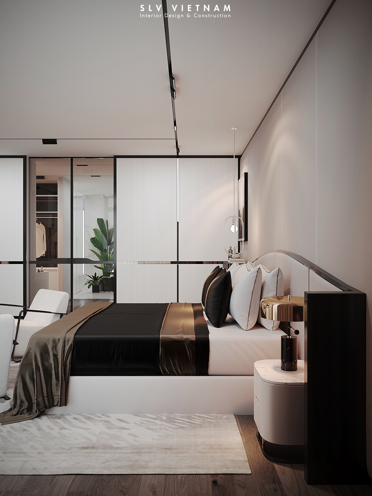 Phòng ngủ 1 dự án Quang Home - SLV Vietnam (2)