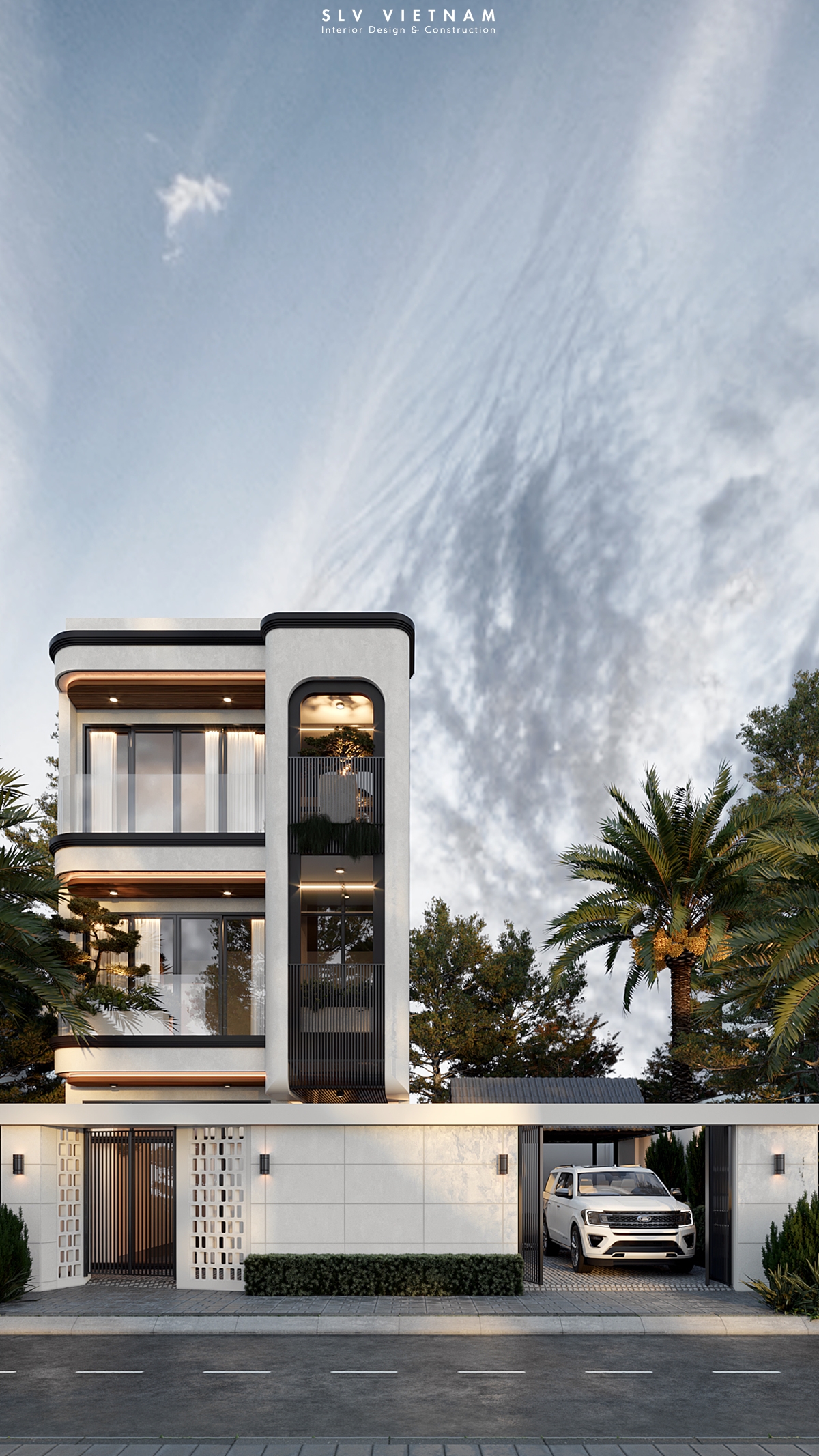 Kiến trúc nhà phố Thanh House - SLV Vietnam (2)