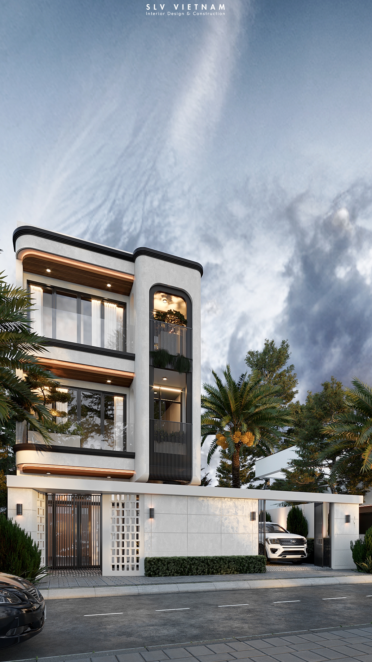 Kiến trúc nhà phố Thanh House - SLV Vietnam (3)