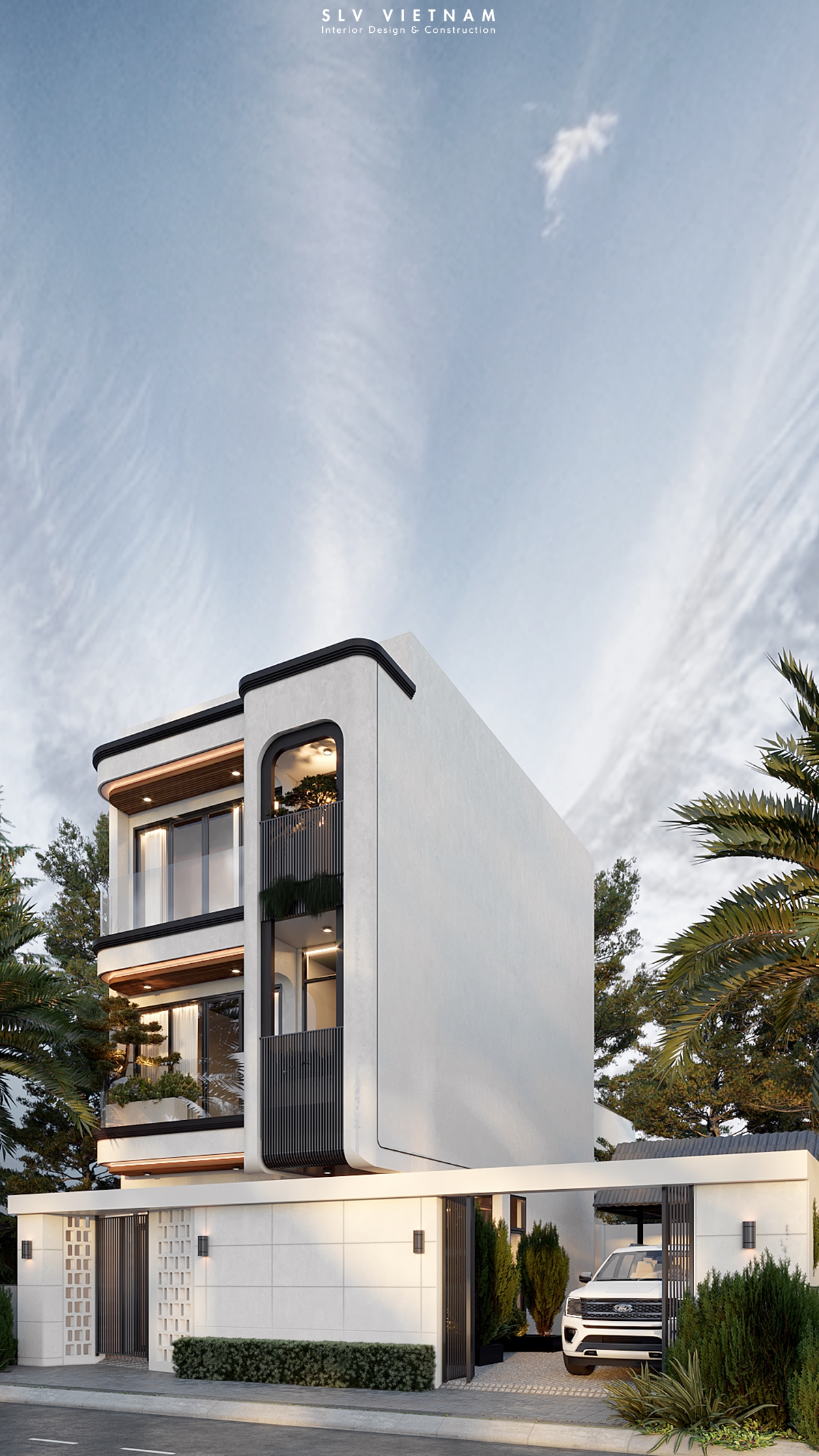 Kiến trúc nhà phố Thanh House - SLV Vietnam (4)