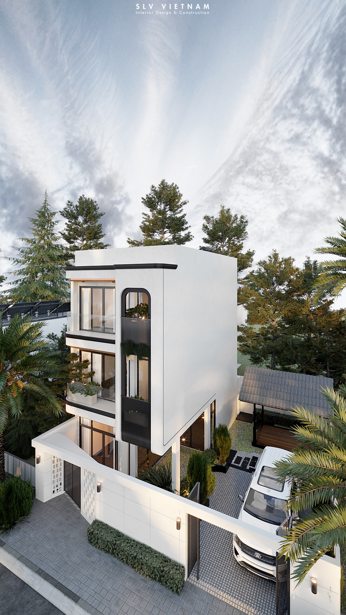 Kiến trúc nhà phố Thanh House - SLV Vietnam (6)