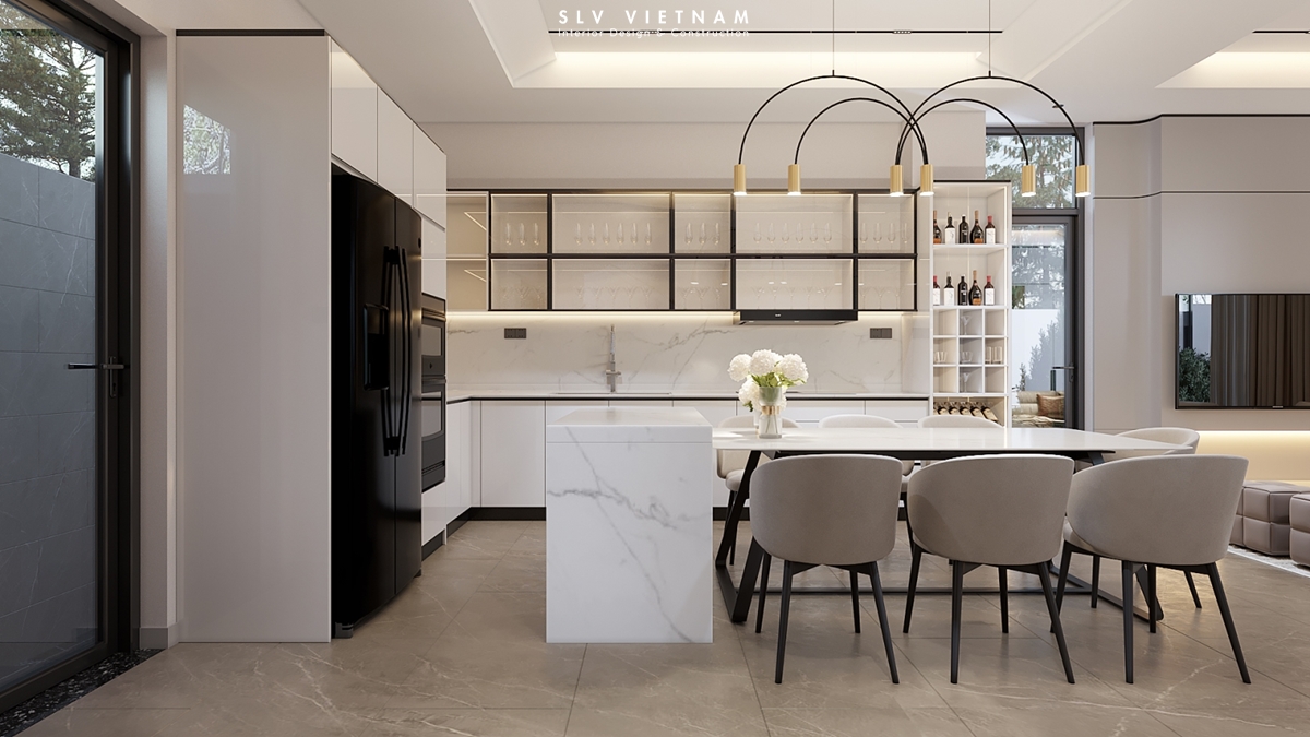 Phòng bếp nhà phố Thanh House - SLV Vietnam (2)