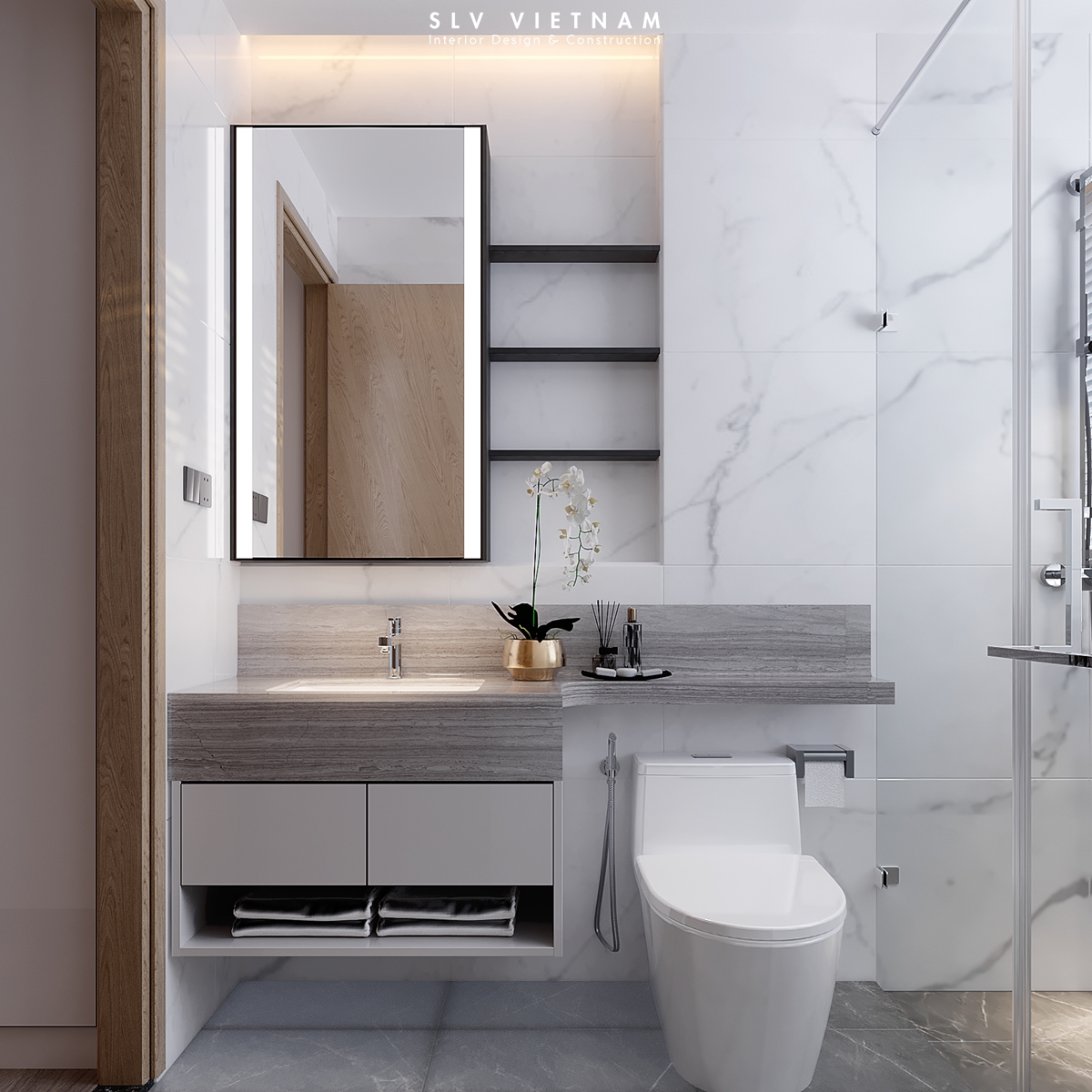 Phòng ngủ 3 nhà phố Thanh House - SLV Vietnam (4)