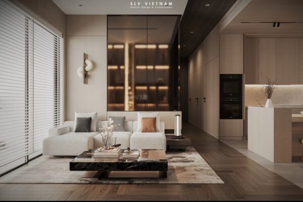 Không gian khách bếp dự án The Ascent - SLV Vietnam (1)