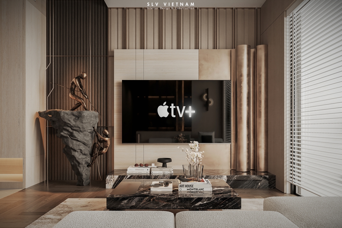 Không gian khách bếp dự án The Ascent - SLV Vietnam (2)