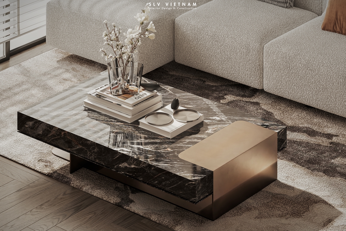 Không gian khách bếp dự án The Ascent - SLV Vietnam (14)