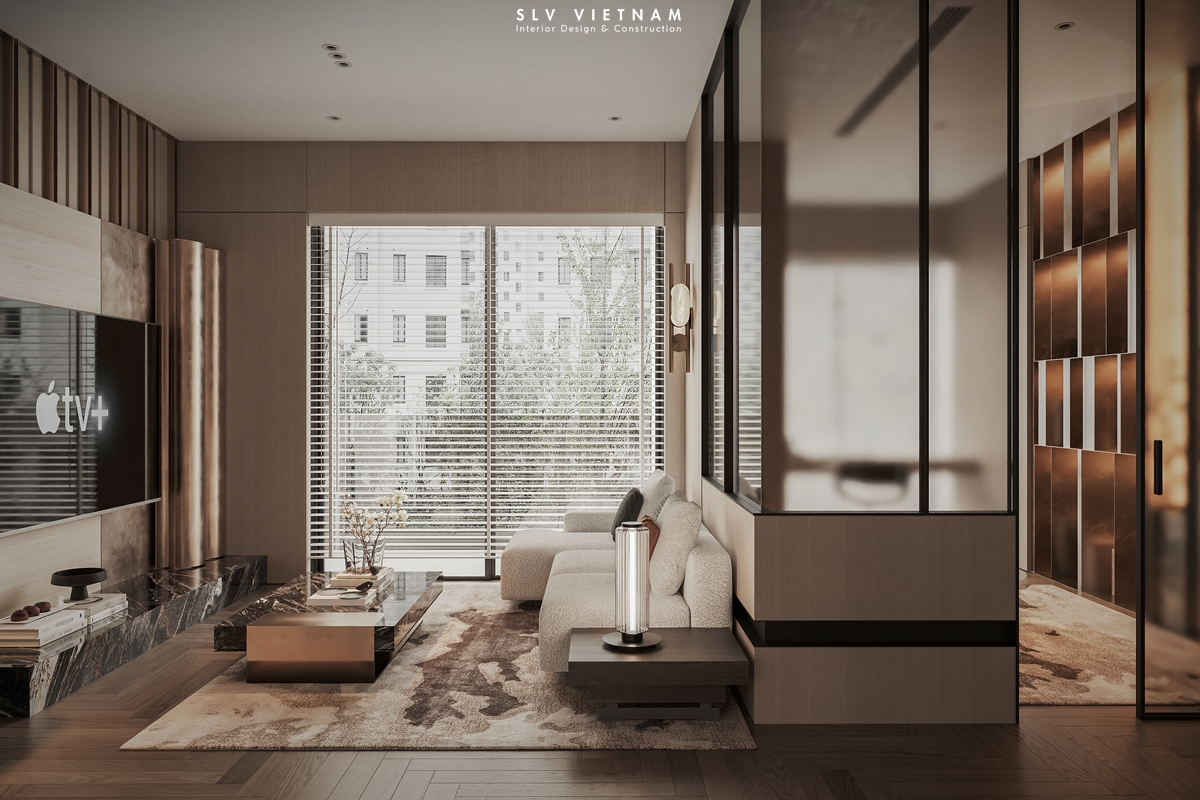 Không gian khách bếp dự án The Ascent - SLV Vietnam (4)