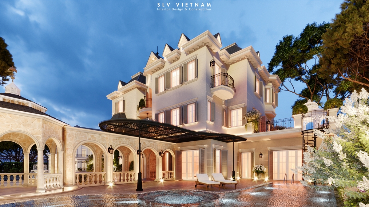 Kiến trúc biệt thự The Chateau - SLV Vietnam (13)
