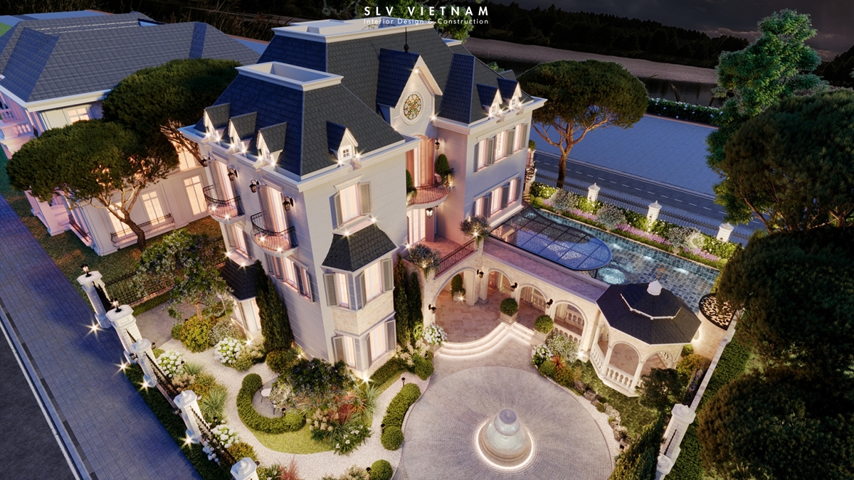Kiến trúc biệt thự The Chateau - SLV Vietnam (15)