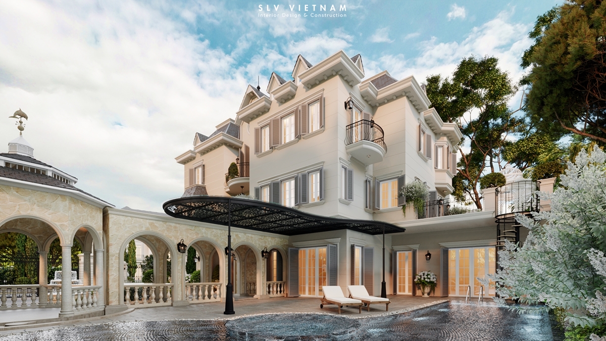 Kiến trúc biệt thự The Chateau - SLV Vietnam (16)