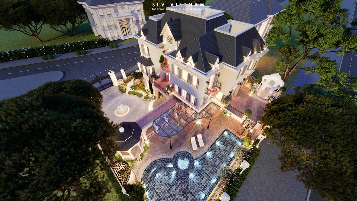 Kiến trúc biệt thự The Chateau - SLV Vietnam (18)