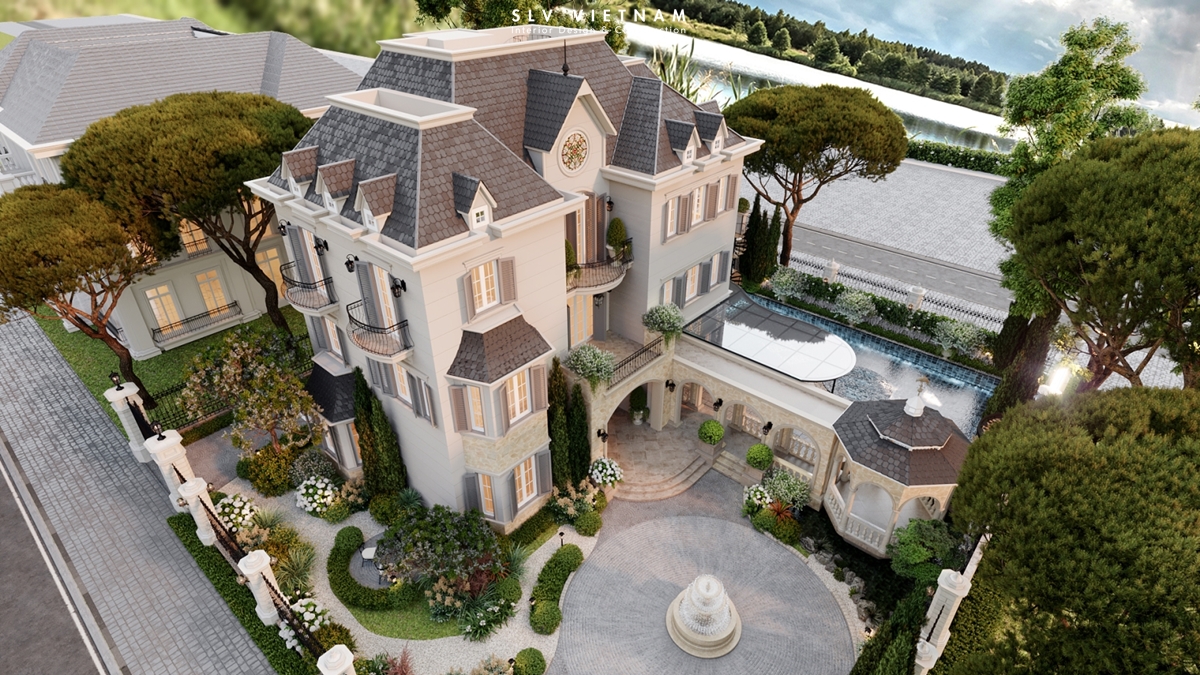 Kiến trúc biệt thự The Chateau - SLV Vietnam (20)