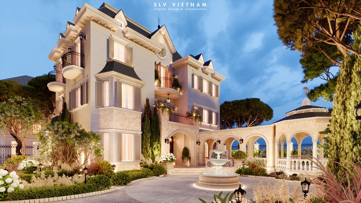 Kiến trúc biệt thự The Chateau - SLV Vietnam (7)