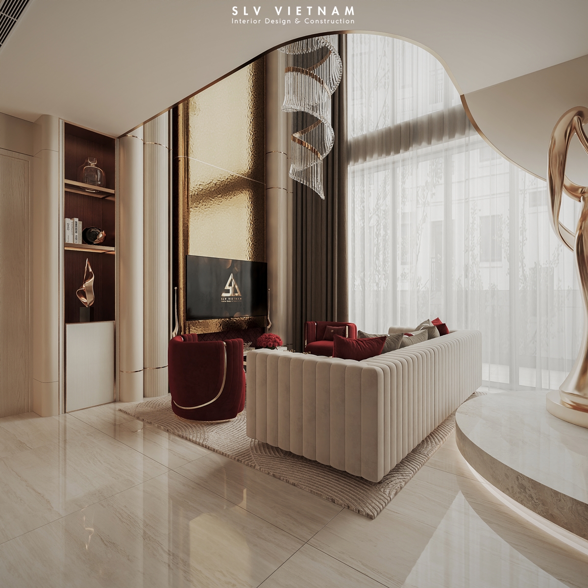 Phòng khách duplex The Helix - SLV Vietnam (7)