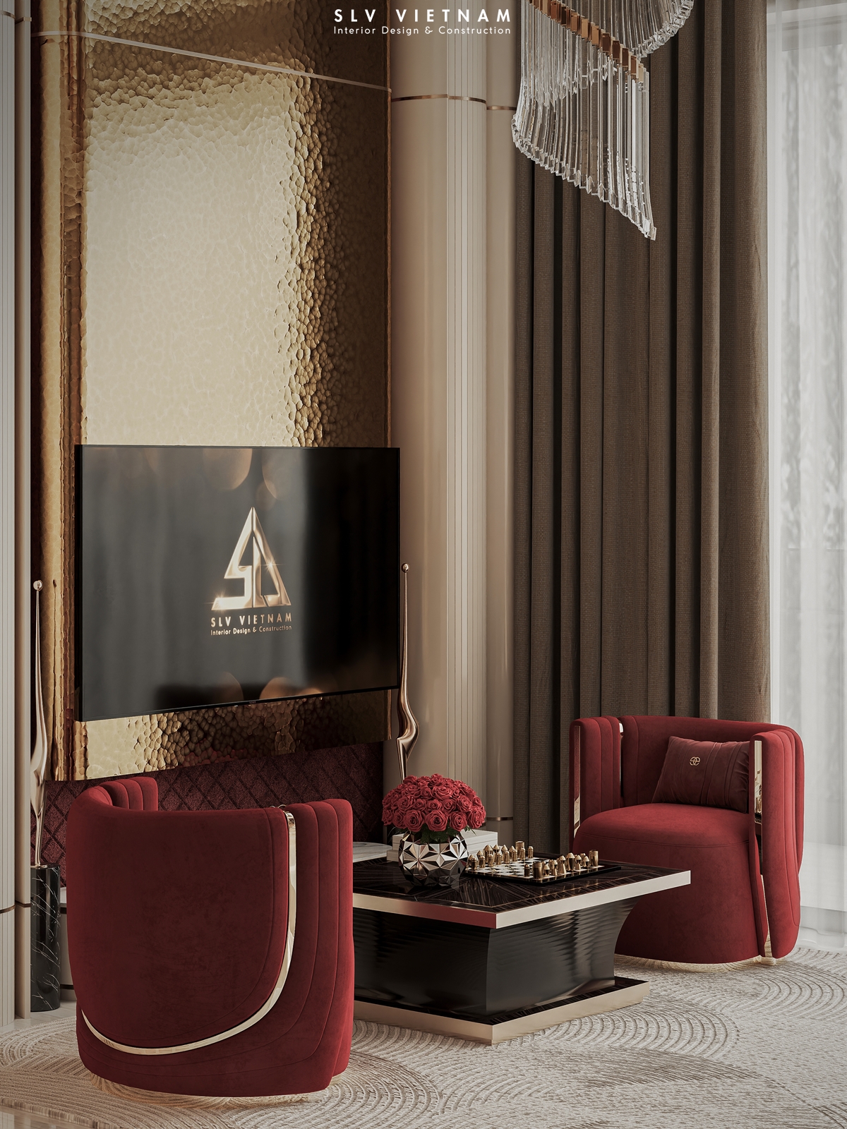 Phòng khách duplex The Helix - SLV Vietnam (11)