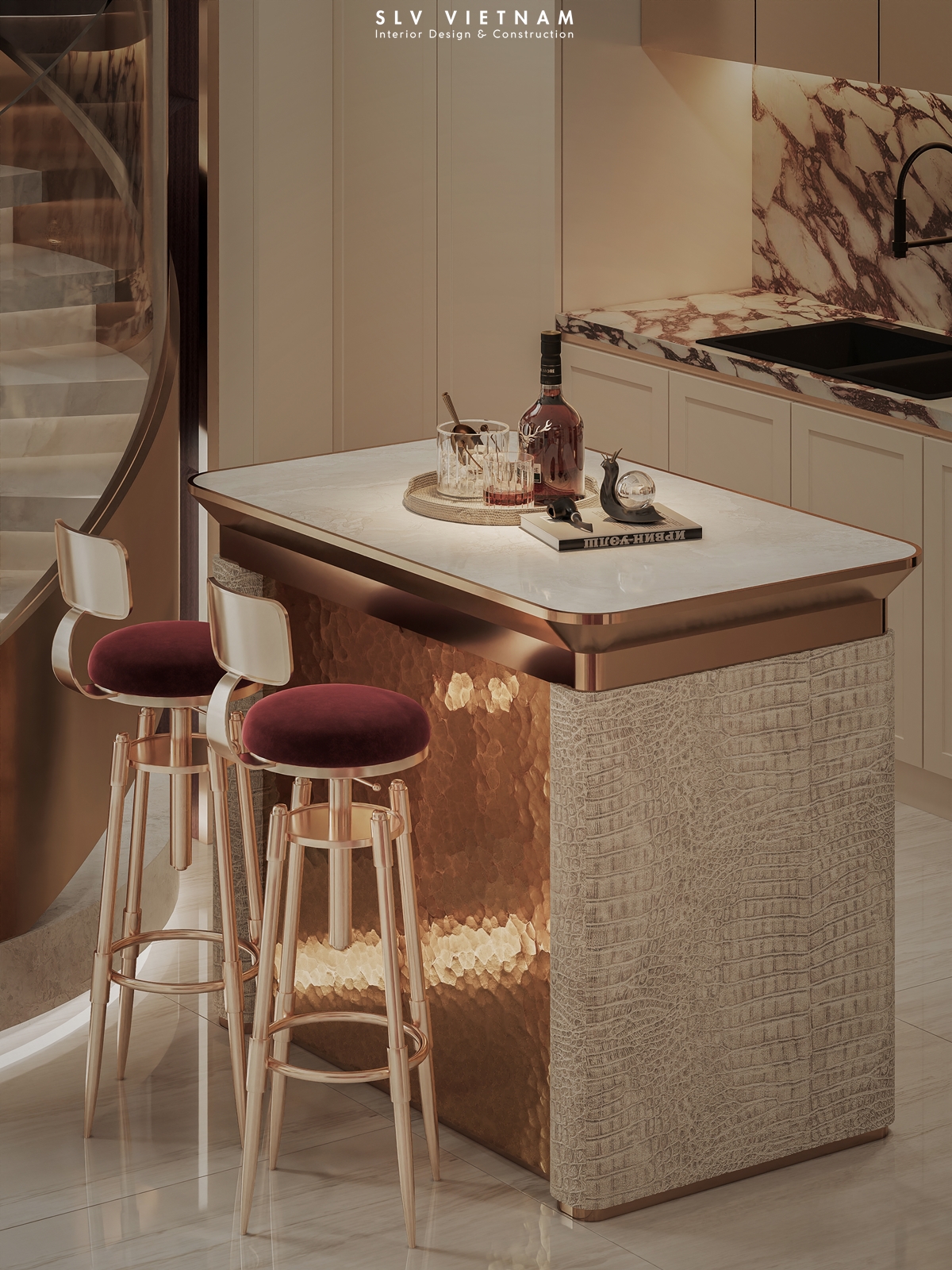 Phòng bếp duplex The Helix - SLV Vietnam (8)