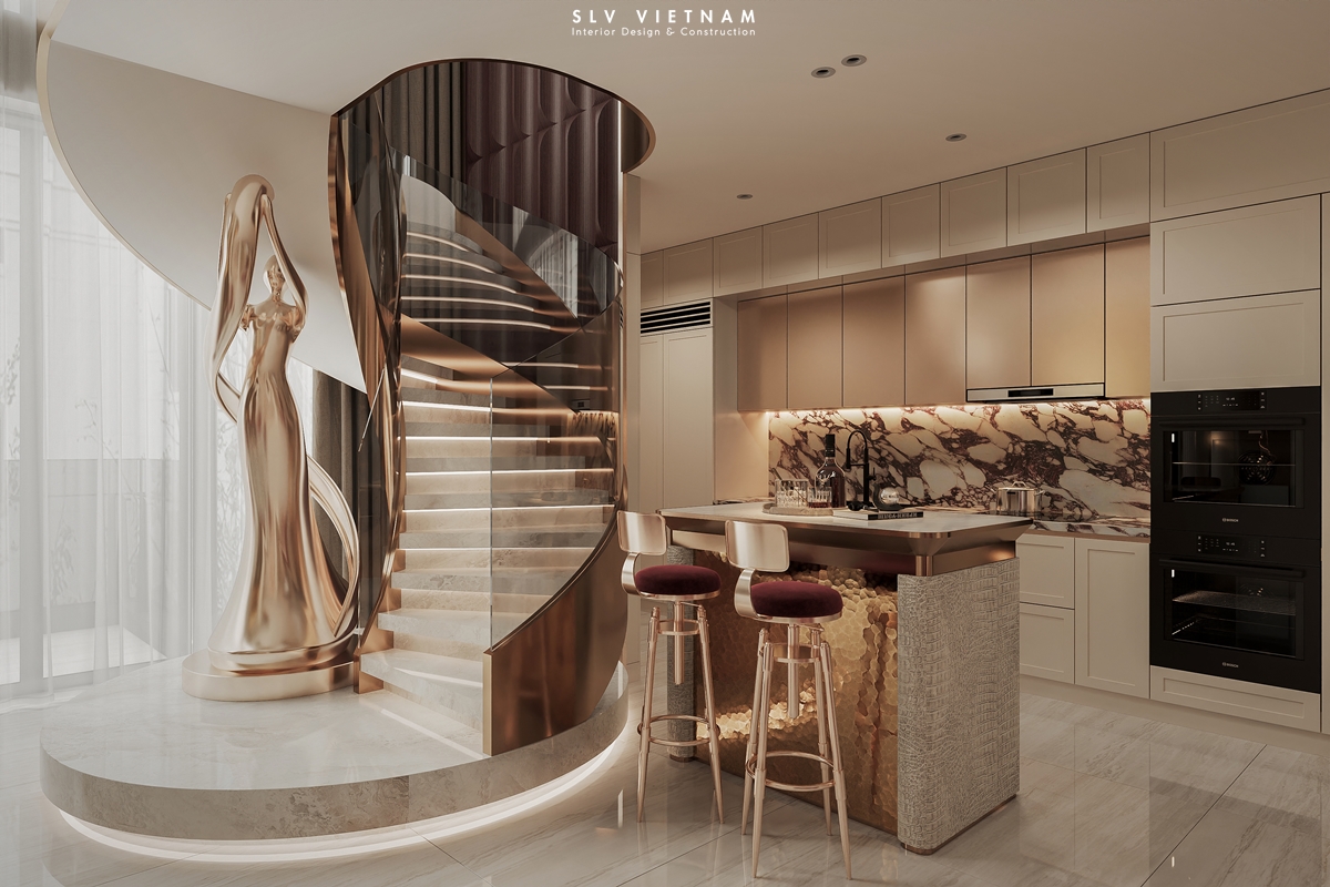 Phòng bếp duplex The Helix - SLV Vietnam (2)