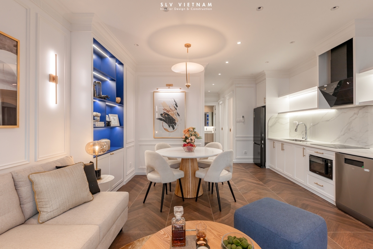 Không gian khách bếp phụ dự án The Rhythm - SLV Vietnam 3