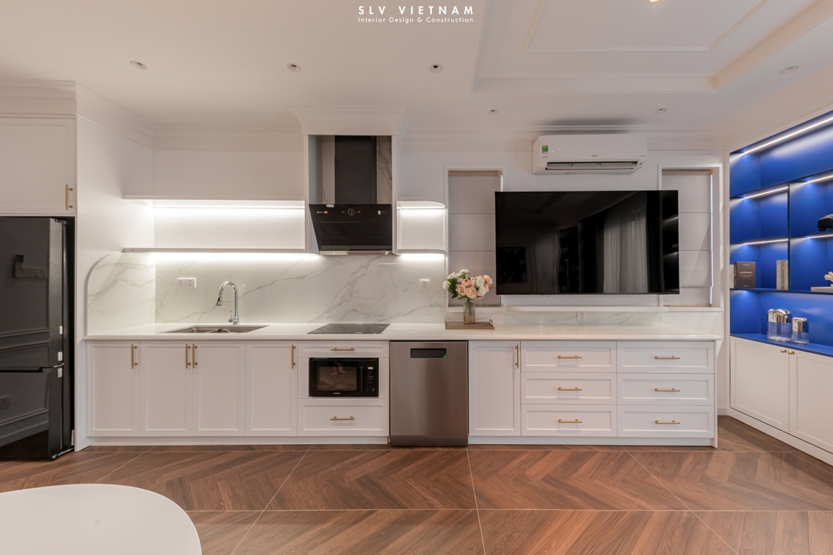 Không gian khách bếp phụ dự án The Rhythm - SLV Vietnam 4