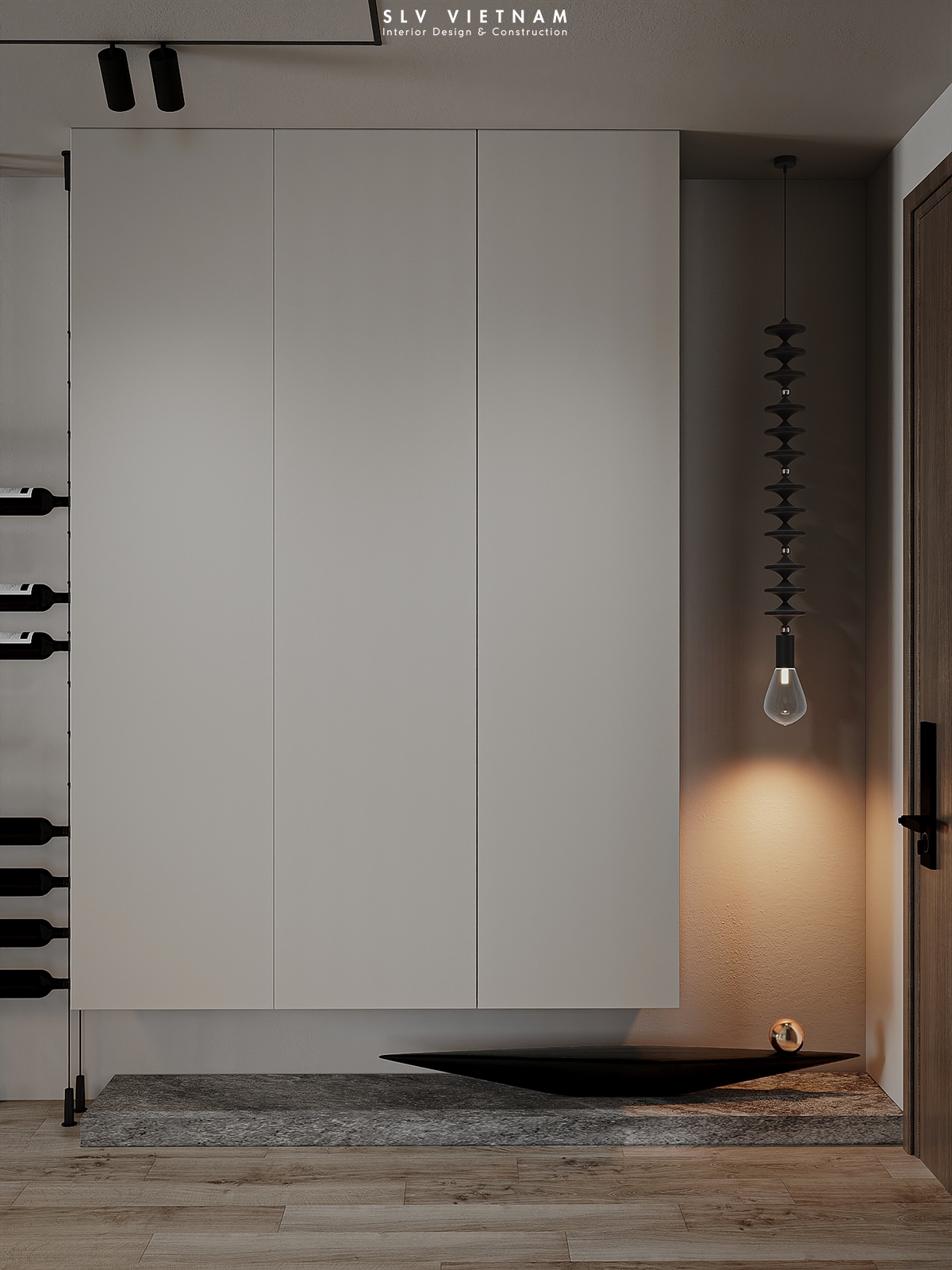 Không gian khách bếp dự án The View Minimalism - SLV Vietnam (9)