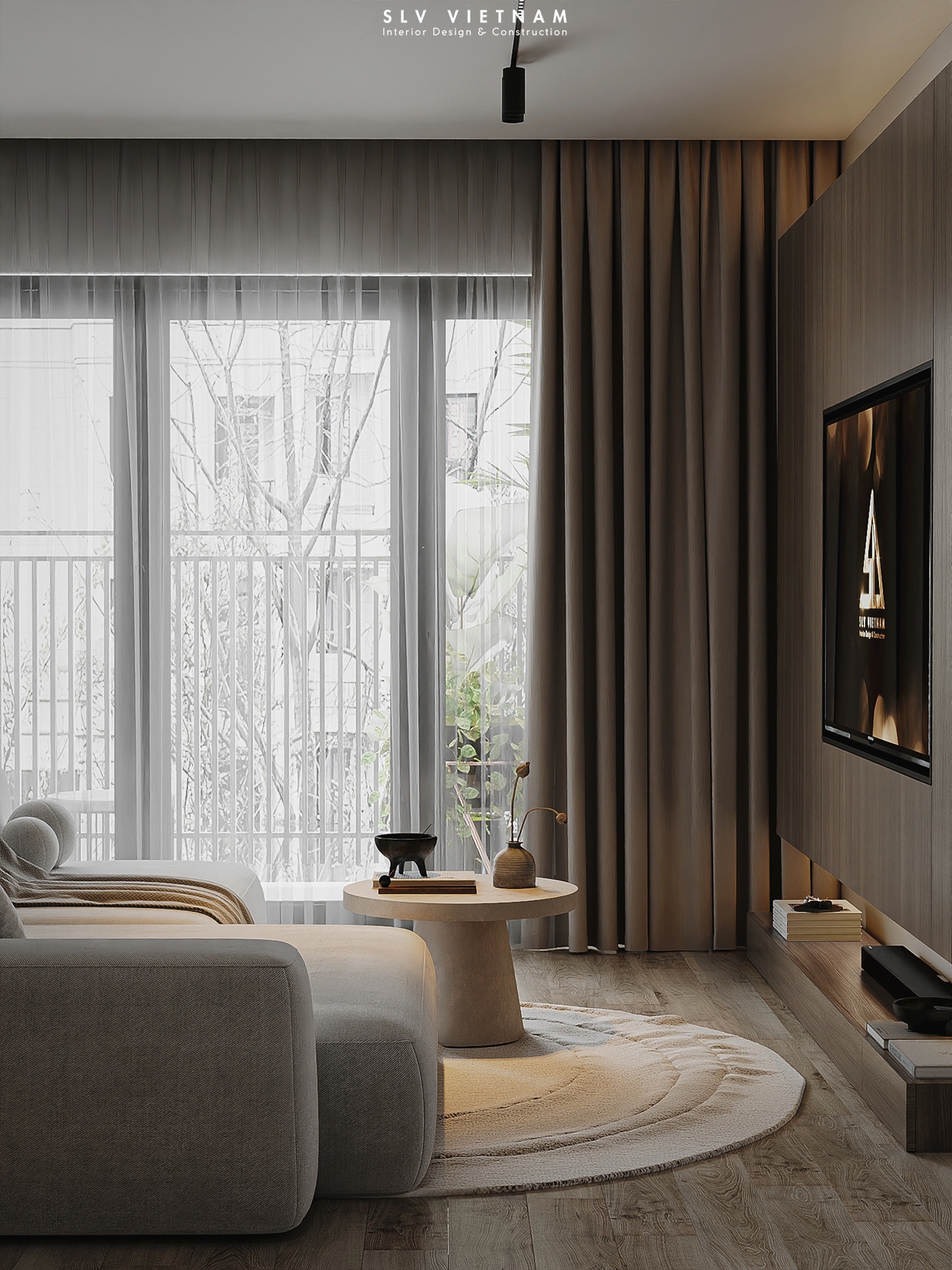 Không gian khách bếp dự án The View Minimalism - SLV Vietnam (2)