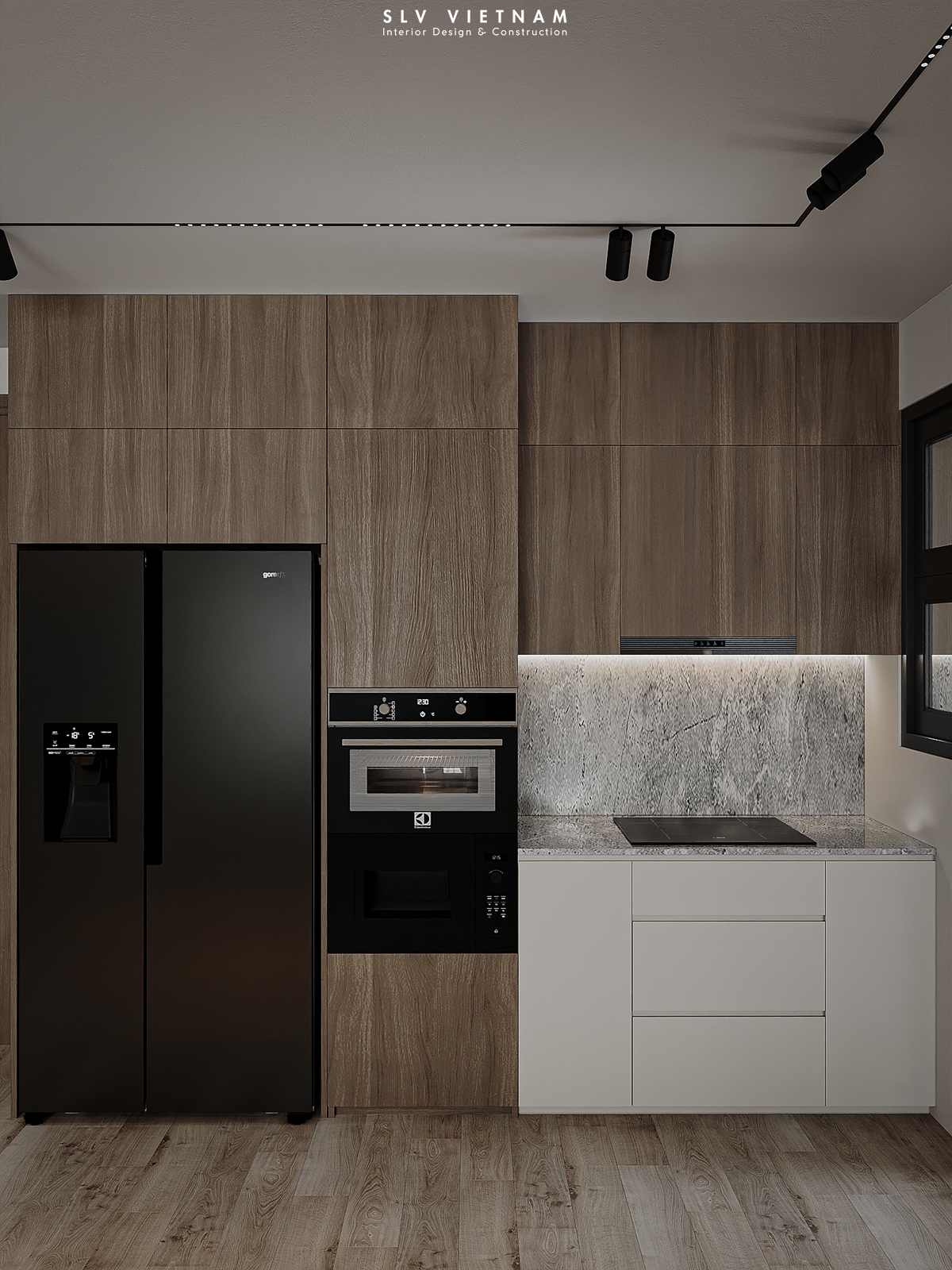 Không gian khách bếp dự án The View Minimalism - SLV Vietnam (7)