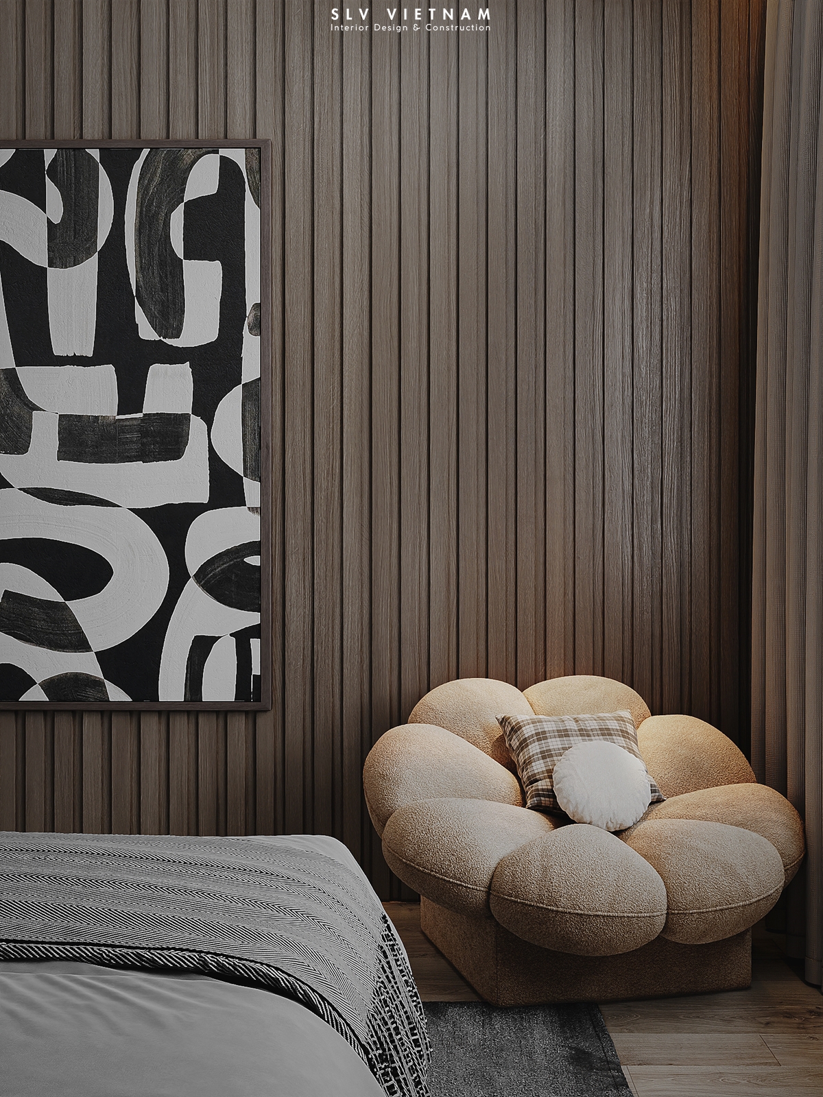 Phòng ngủ 1 dự án The View Minimalism - SLV Vietnam (3)