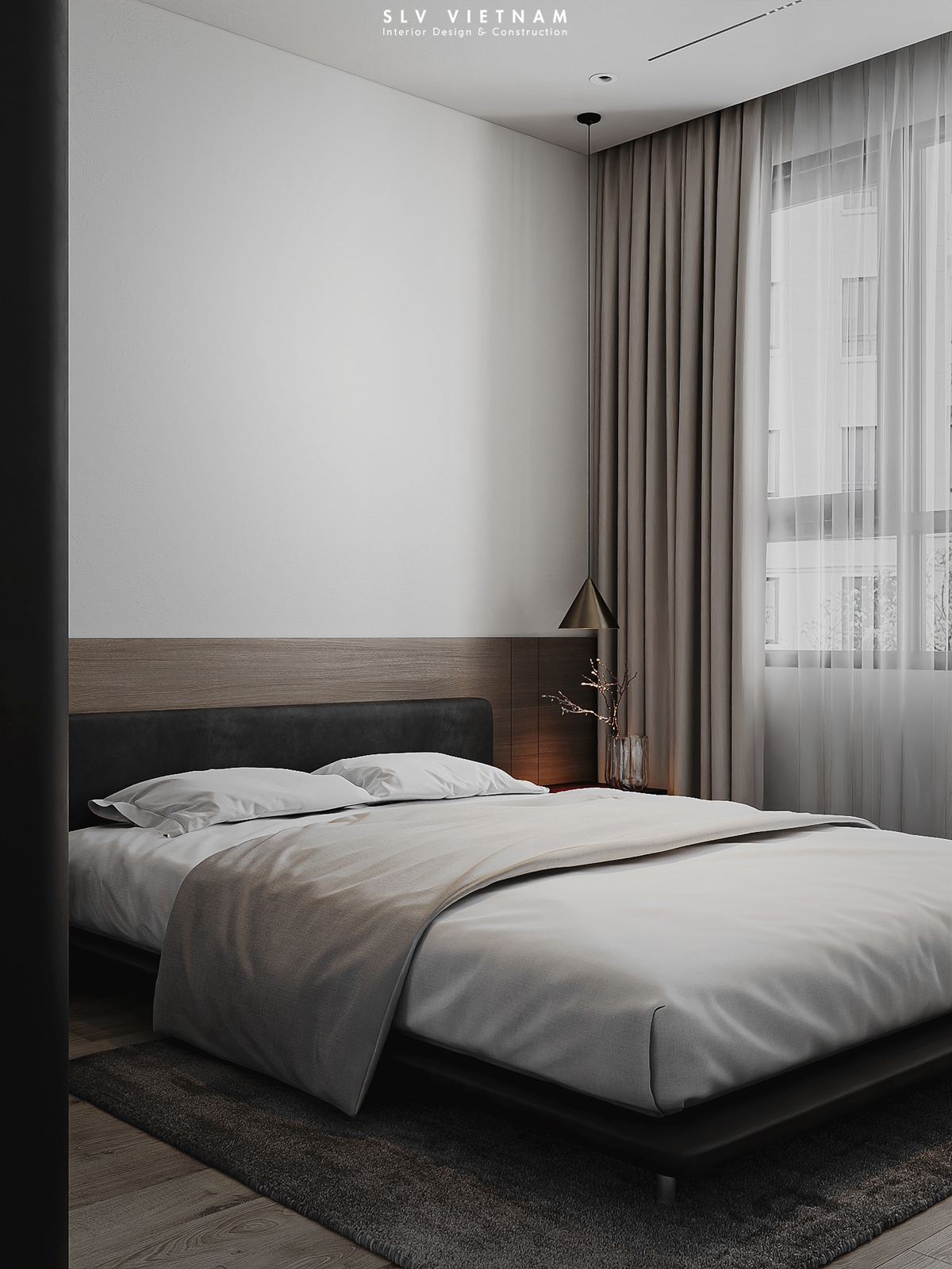 Phòng ngủ 2 dự án The View Minimalism - SLV Vietnam (3)