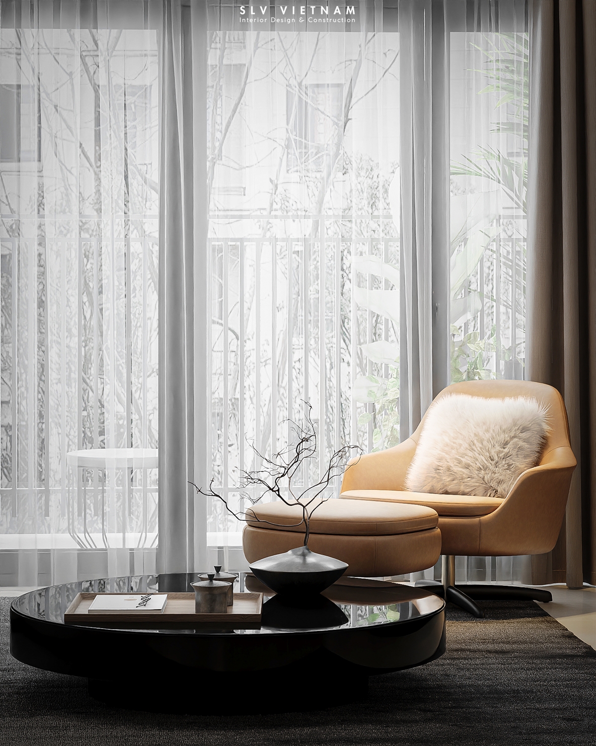 Không gian khách bếp dự án The View Modern - SLV Vietnam (1)