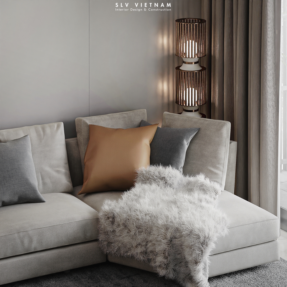 Không gian khách bếp dự án The View Modern - SLV Vietnam (3)