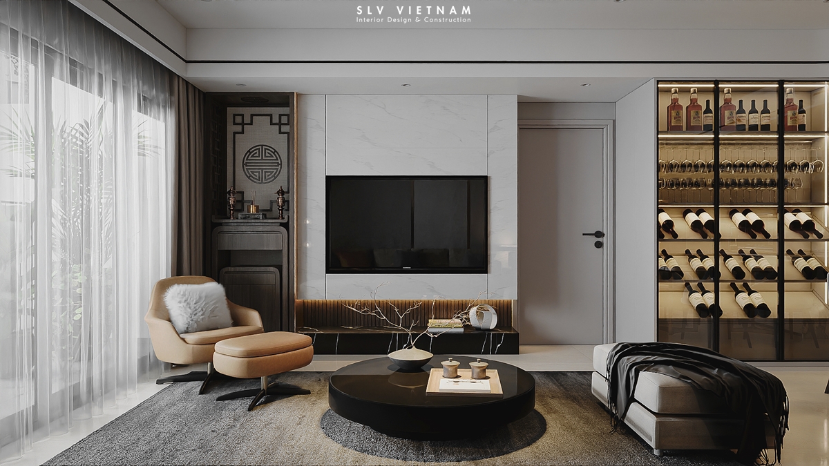 Không gian khách bếp dự án The View Modern - SLV Vietnam (5)