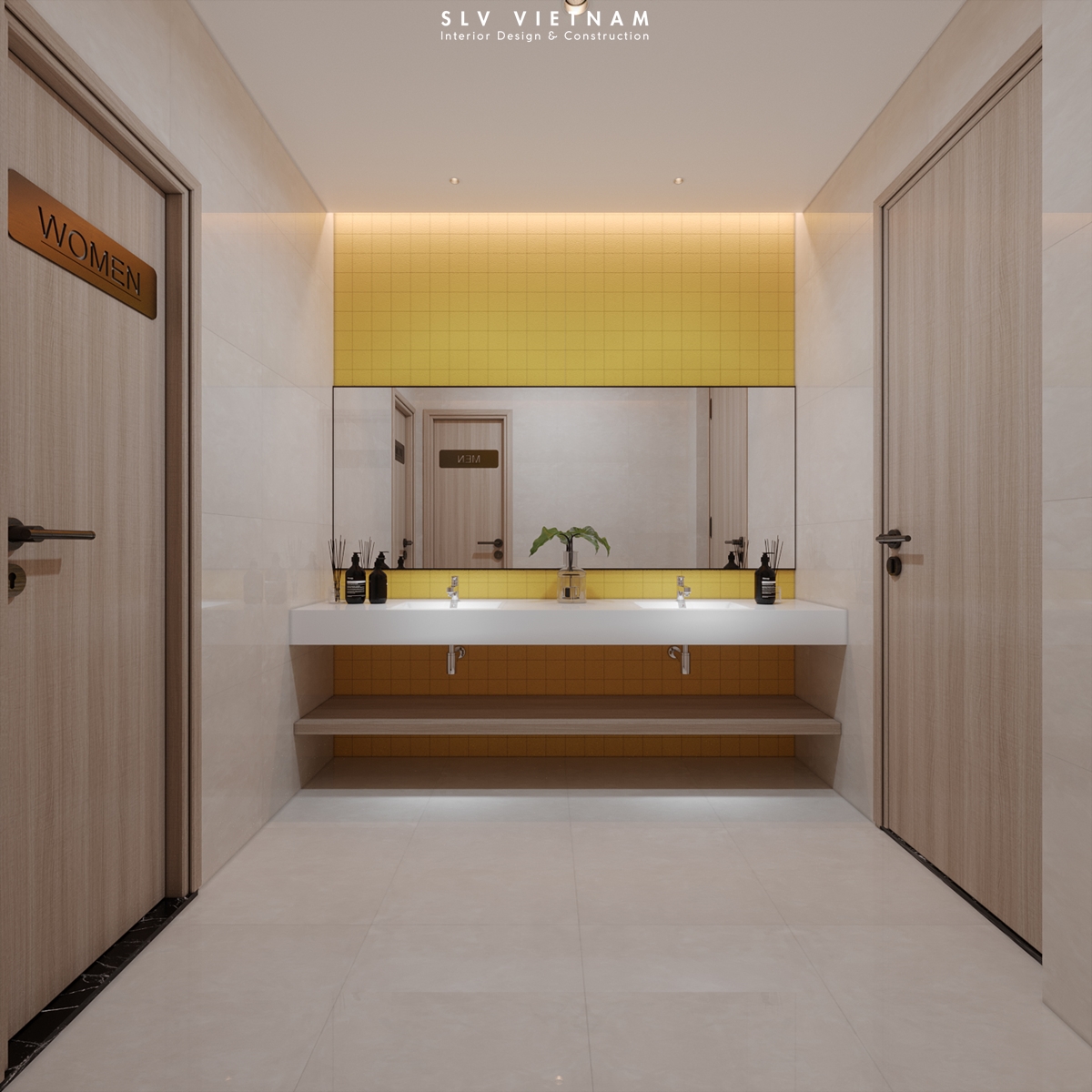 Nhà vệ sinh tầng 1 dự án Thuan Thien Office - SLV Vietnam (1)