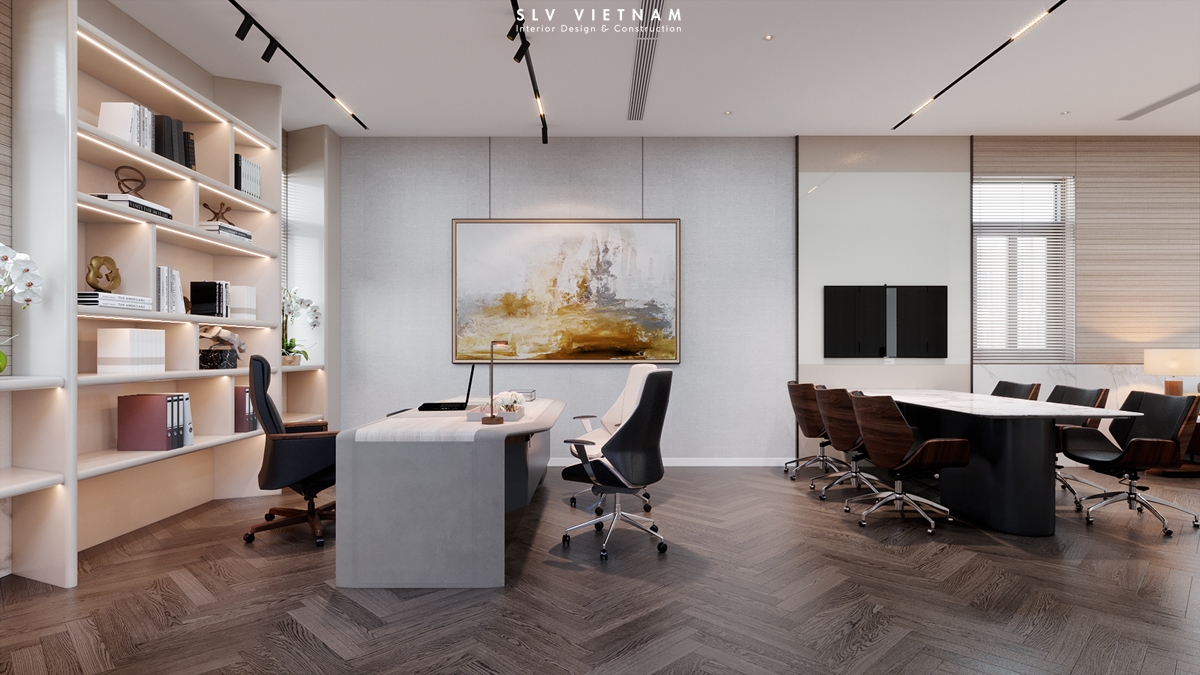 Phòng chủ tịch tầng 2 dự án Thuan Thien Office - SLV Vietnam (3)