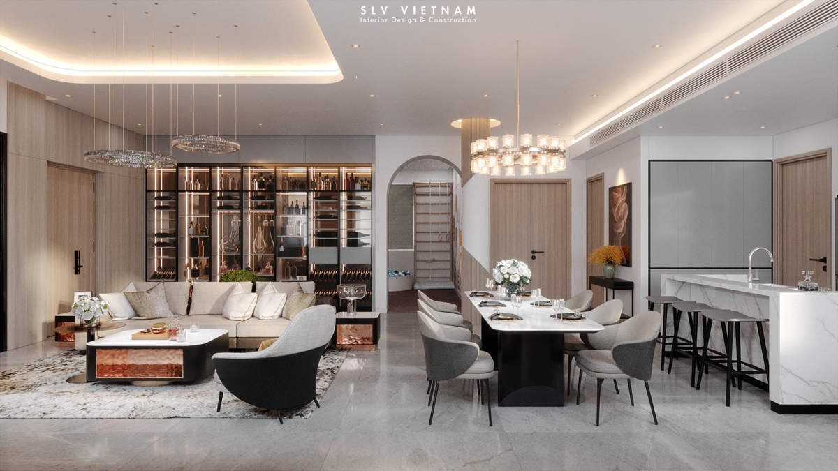 Khách bếp tầng 2 dự án Thuan Thien Office - SLV Vietnam (3)