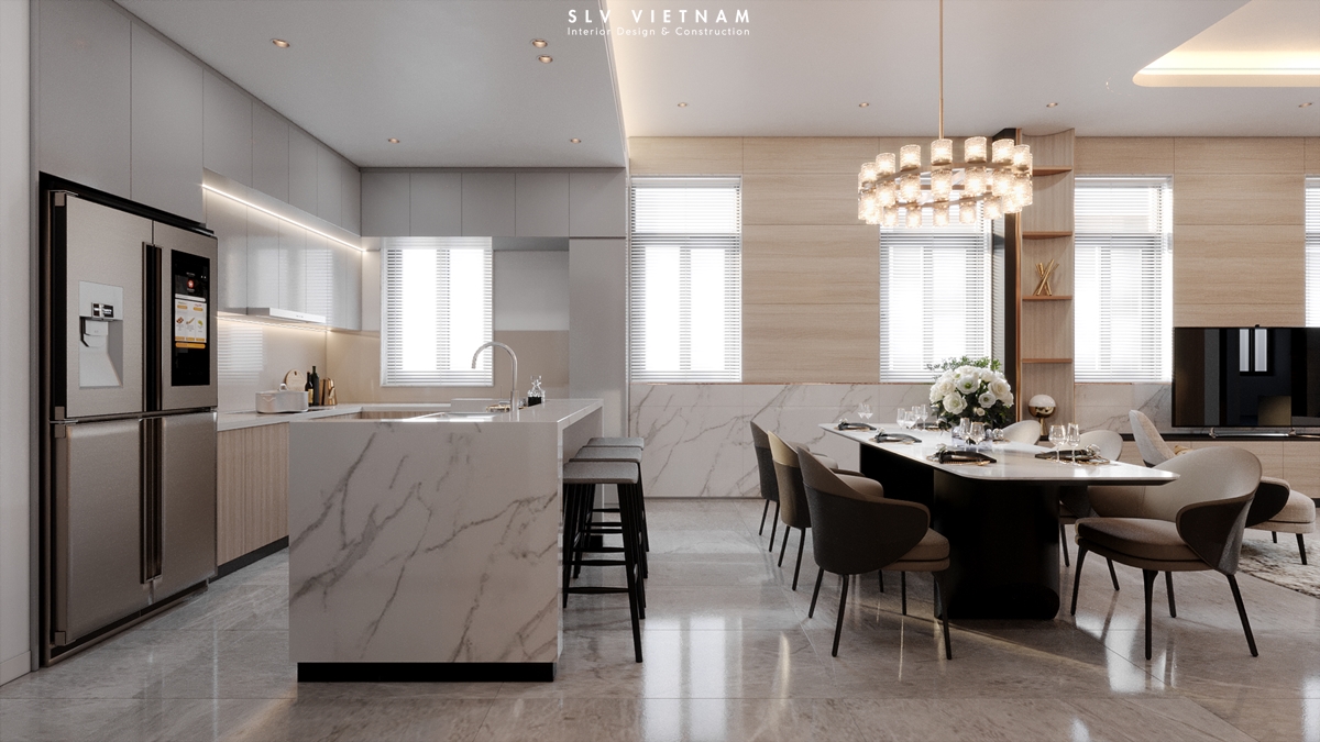 Khách bếp tầng 2 dự án Thuan Thien Office - SLV Vietnam (4)