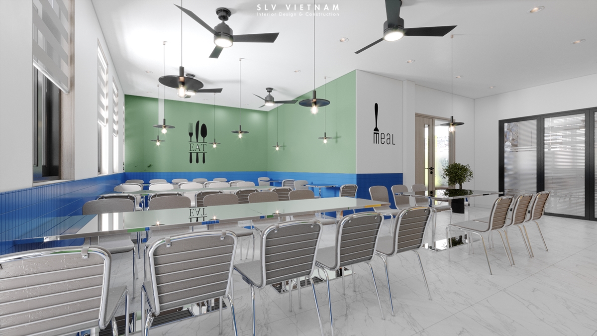 Phòng ăn nhân viên dự án Thuan Thien Office - SLV Vietnam (3)