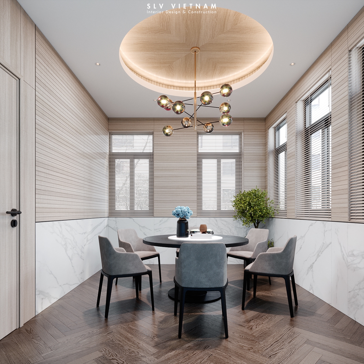 Phòng ăn giám đốc dự án Thuan Thien Office - SLV Vietnam (1)