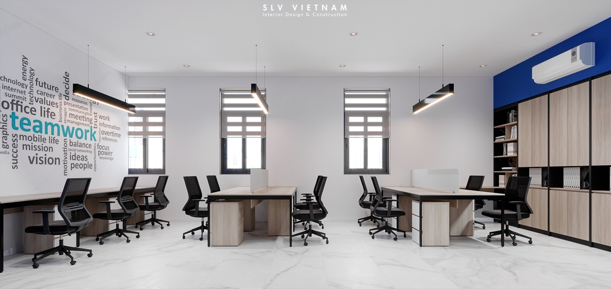 Phòng làm việc tầng 1 dự án Thuan Thien Office - SLV Vietnam (1)