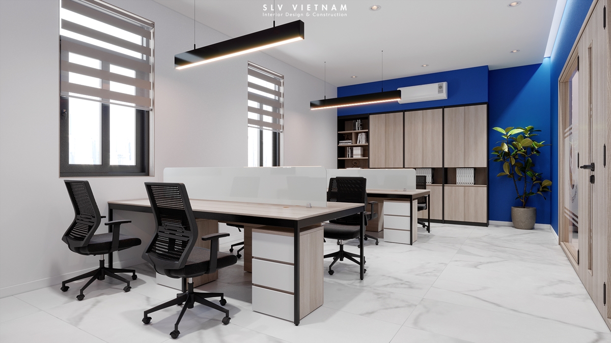 Phòng làm việc tầng 1 dự án Thuan Thien Office - SLV Vietnam (2)