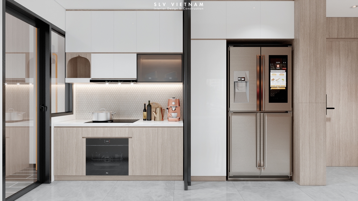 Không gian khách bếp dự án Trang House - SLV Vietnam (5)